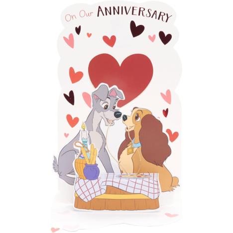 Disney Lady & the Tramp Pop Up Anniversary Card Extra Image 1